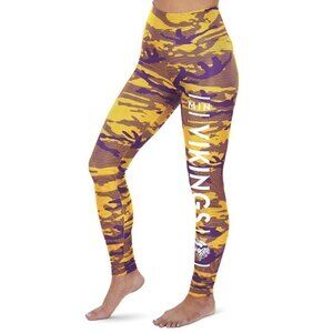 NFL Women's Minnesota Vikings Marled Camo Lines Leggings XS